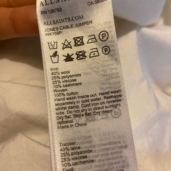 ALL SAINTS Jones cable knit sweater - Picture 4 of 4